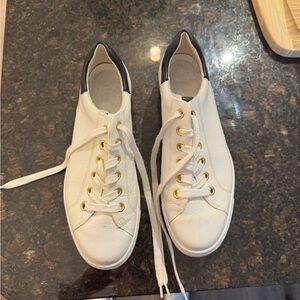 Paul Green White and Navy Women's Sneakers
